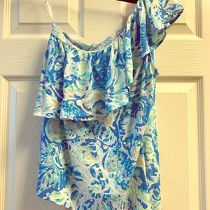 Lily Pulitzer one shoulder top